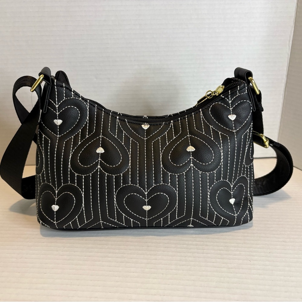 Betsey Johnson Heart-Quilted Crossbody Bag - Picture 6 of 11